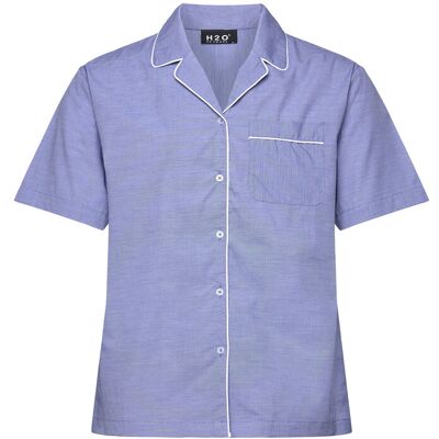 H2O Rønne Essential Pajamas Shirt S BLUE S H2O Rønne Essential Pajamas Shirt S BLUE S