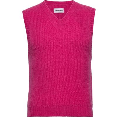 HAN Kjøbenhavn Vest Knit L BLACK MAGENTA L HAN Kjøbenhavn Vest Knit L BLACK MAGENTA L