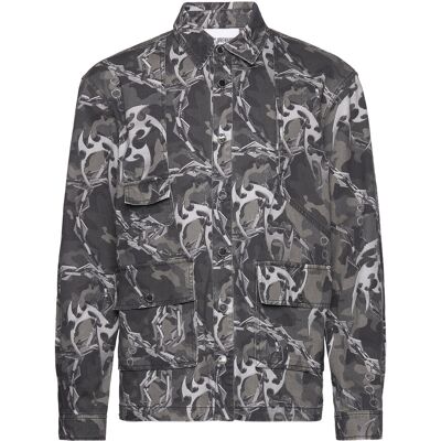 HAN Kjøbenhavn Camo Printed Utility Shirt 46 CAMO 46 HAN Kjøbenhavn Camo Printed Utility Shirt 46 CAMO 46