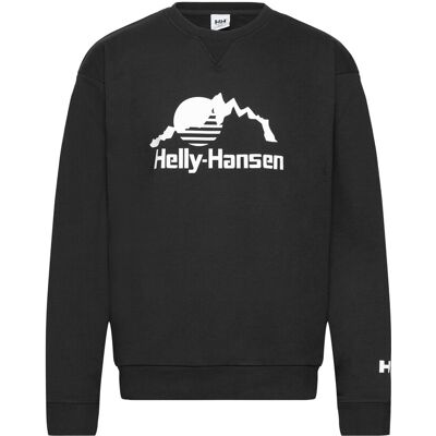 Helly Hansen Yu Crew Sweater 2.0 XS BLACK XS Helly Hansen Yu Crew Sweater 2.0 XS BLACK XS