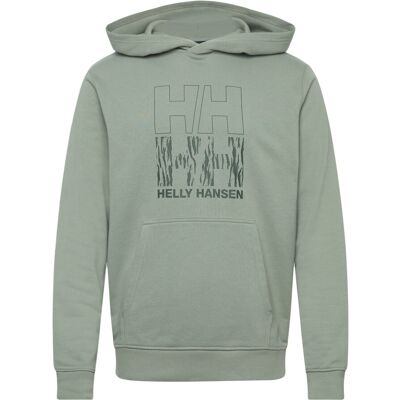 Helly Hansen Core Graphic Sweat Hoodie M EUCALYPTUS M Helly Hansen Core Graphic Sweat Hoodie M EUCALYPTUS M
