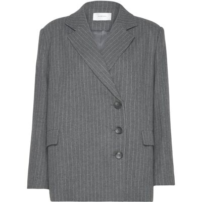 Hosbjerg Pipa Blazer L LIGHT GREY PINSTRIPE L Hosbjerg Pipa Blazer L LIGHT GREY PINSTRIPE L