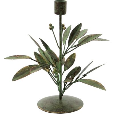 house doctor Lysestage, Hdleaves, Antikgrøn 21X16X20CM ANTIQUE GREEN 21X16X20CM house doctor Lysestage, Hdleaves, Antikgrøn 21X16X20CM ANTIQUE GREEN 21X16X20CM