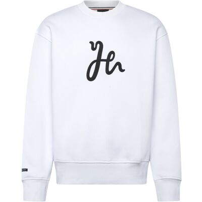 Humbleton Hayes H Embroidered Sweatshirt XS WHITE XS Humbleton Hayes H Embroidered Sweatshirt XS WHITE XS
