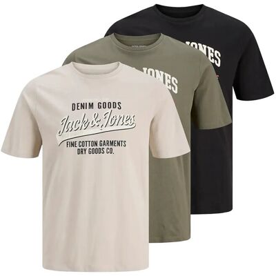 Jack & Jones Jjethan Tee Ss Crew Neck 3Pk Mp Noos XXL DUSTY OLIVE XXL Jack & Jones Jjethan Tee Ss Crew Neck 3Pk Mp Noos XXL DUSTY OLIVE XXL