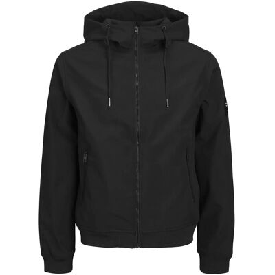 Jack & Jones Jjebasic Softshell Hood Noos XXXL BLACK XXXL Jack & Jones Jjebasic Softshell Hood Noos XXXL BLACK XXXL