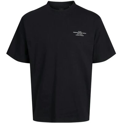 Jack & Jones Jprblachad Branding Ss Crew Neck Tee Sn S BLACK S Jack & Jones Jprblachad Branding Ss Crew Neck Tee Sn S BLACK S