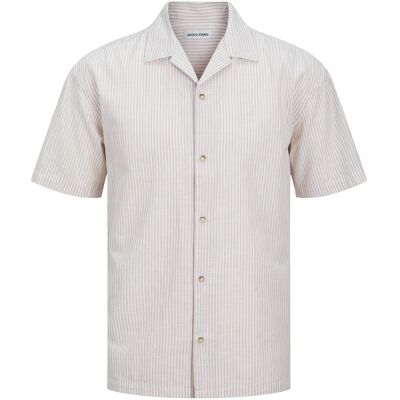 Jack & Jones Jjesummer Resort Shirt Ss Sn L OXFORD TAN L Jack & Jones Jjesummer Resort Shirt Ss Sn L OXFORD TAN L