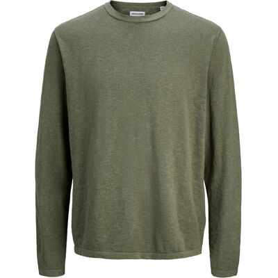 Jack & Jones Jjesummer Knit Crew Neck Sn XL DUSTY OLIVE XL Jack & Jones Jjesummer Knit Crew Neck Sn XL DUSTY OLIVE XL