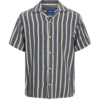 Jack & Jones Jjecoba Stripe Resort Shirt Ss Sn L OCEAN CAVERN L Jack & Jones Jjecoba Stripe Resort Shirt Ss Sn L OCEAN CAVERN L