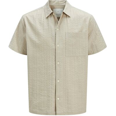 Jack & Jones Jprcceaston Seersucker S/S Shirt Ln XL SILVER LINING XL Jack & Jones Jprcceaston Seersucker S/S Shirt Ln XL SILVER LINING XL