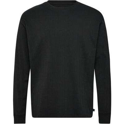 Jack & Jones Jprblakole Ls Drop Needle Tee Styd Aw24 XXL BLACK XXL Jack & Jones Jprblakole Ls Drop Needle Tee Styd Aw24 XXL BLACK XXL