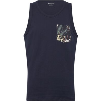 Jack & Jones Jjhonolulu Pocket Aop Tanktop Sl M NAVY BLAZER M Jack & Jones Jjhonolulu Pocket Aop Tanktop Sl M NAVY BLAZER M