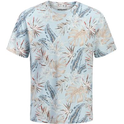 Jack & Jones Jjhonolulu Aop Tee Ss Crew Neck XXL CELESTIAL BLUE XXL Jack & Jones Jjhonolulu Aop Tee Ss Crew Neck XXL CELESTIAL BLUE XXL