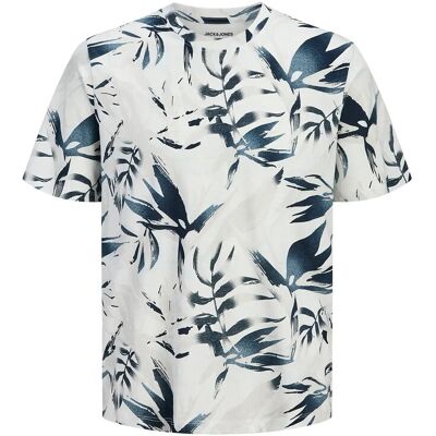 Jack & Jones Jjhonolulu Aop Tee Ss Crew Neck XXL CLOUD DANCER XXL Jack & Jones Jjhonolulu Aop Tee Ss Crew Neck XXL CLOUD DANCER XXL