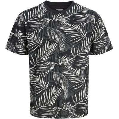 Jack & Jones Jjjeff Aop Tee Ss Crew Neck XL BLACK XL Jack & Jones Jjjeff Aop Tee Ss Crew Neck XL BLACK XL