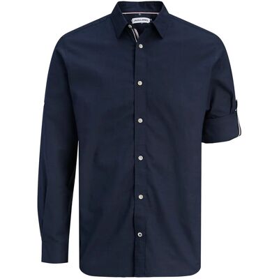 Jack & Jones Jjhenry Slub Detail Shirt Ls S NAVY BLAZER S Jack & Jones Jjhenry Slub Detail Shirt Ls S NAVY BLAZER S
