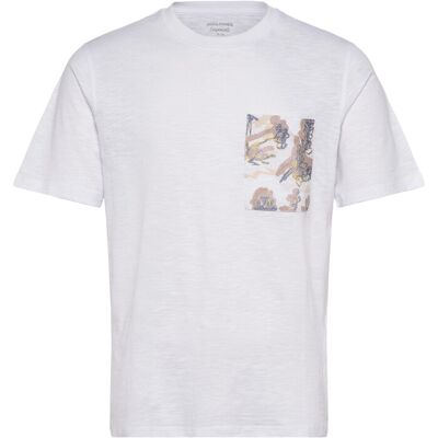 Jack & Jones Jormontauk Aop Pocket Tee Cn XXL BRIGHT WHITE XXL Jack & Jones Jormontauk Aop Pocket Tee Cn XXL BRIGHT WHITE XXL
