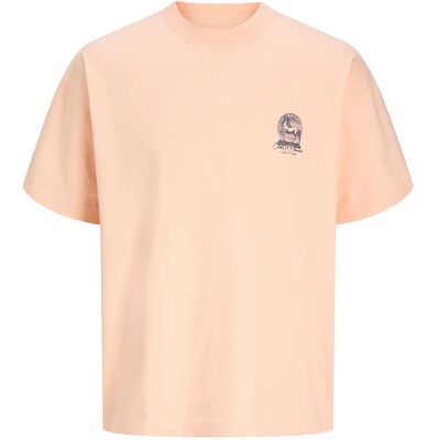 Jack & Jones Jormaine Back Tee Ss Crew Neck Sn S PEACH MELBA S Jack & Jones Jormaine Back Tee Ss Crew Neck Sn S PEACH MELBA S