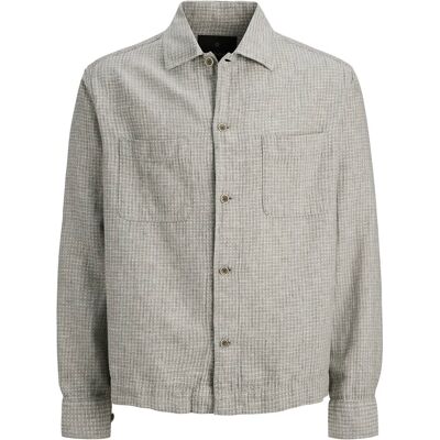 Jack & Jones Jprblamatt Linen Blend L/S Overshirt Sn M SMOKEY OLIVE M Jack & Jones Jprblamatt Linen Blend L/S Overshirt Sn M SMOKEY OLIVE M