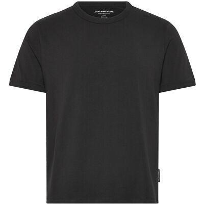 Jack & Jones Jcomineral Tonal Binded Tee Ss Crew Neck L BLACK L Jack & Jones Jcomineral Tonal Binded Tee Ss Crew Neck L BLACK L