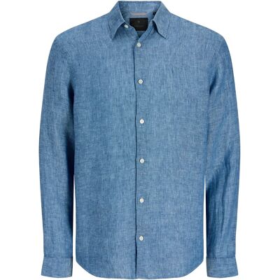 Jack & Jones Jprblalawrence Linen Ls Shirt Sn L FADED DENIM L Jack & Jones Jprblalawrence Linen Ls Shirt Sn L FADED DENIM L