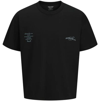 Jack & Jones Jorsanremo Typo Tee Ss Crew Neck Sn L BLACK L Jack & Jones Jorsanremo Typo Tee Ss Crew Neck Sn L BLACK L