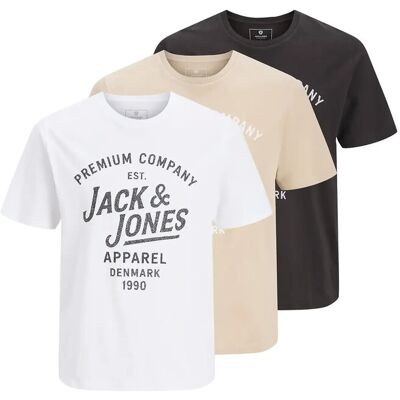 Jack & Jones Jprbluzane Ss Tee Fst 3Pk Mp XXL HUMUS XXL Jack & Jones Jprbluzane Ss Tee Fst 3Pk Mp XXL HUMUS XXL