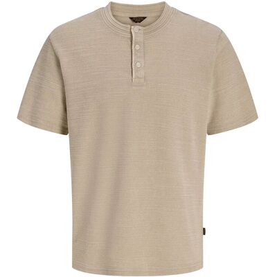 Jack & Jones Jprblulucas Ss Henley Tee Styd Ss26 M HUMUS M Jack & Jones Jprblulucas Ss Henley Tee Styd Ss26 M HUMUS M