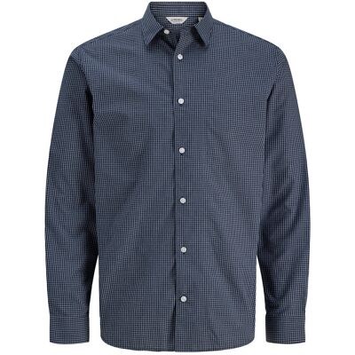 JJ REBEL Jrebgavin Check Shirt Ls L NAVY BLAZER L JJ REBEL Jrebgavin Check Shirt Ls L NAVY BLAZER L