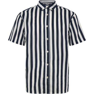 JJ REBEL Jrebalfred Stripe Ss Shirt XXL NAVY BLAZER XXL JJ REBEL Jrebalfred Stripe Ss Shirt XXL NAVY BLAZER XXL