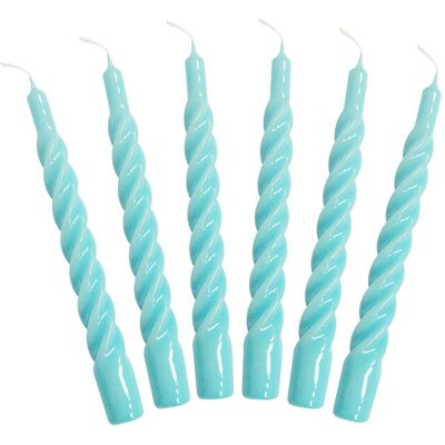 Kunstindustrien Twisted Candles, 6 Piece Box ONE SIZE LIGHT BLUE ONE SIZE Kunstindustrien Twisted Candles, 6 Piece Box ONE SIZE LIGHT BLUE ONE SIZE