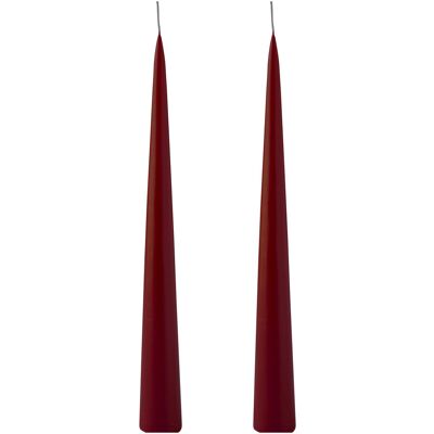 Kunstindustrien Hand Dipped Decoration Candles, 2 Pack ONE SIZE BORDEAUX ONE SIZE Kunstindustrien Hand Dipped Decoration Candles, 2 Pack ONE SIZE BORDEAUX ONE SIZE