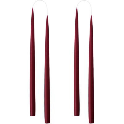 Kunstindustrien Hand Dipped Candles, 4 Pack ONE SIZE BORDEAUX ONE SIZE Kunstindustrien Hand Dipped Candles, 4 Pack ONE SIZE BORDEAUX ONE SIZE