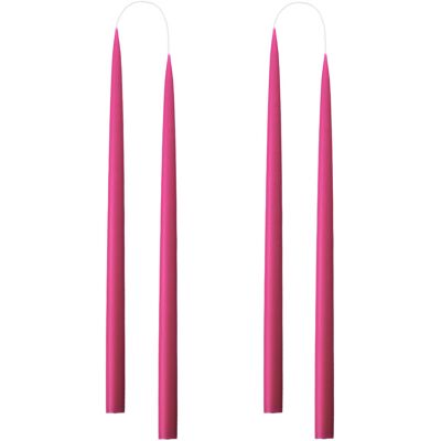 Kunstindustrien Hand Dipped Candles, 4 Pack ONE SIZE CERISE ONE SIZE Kunstindustrien Hand Dipped Candles, 4 Pack ONE SIZE CERISE ONE SIZE