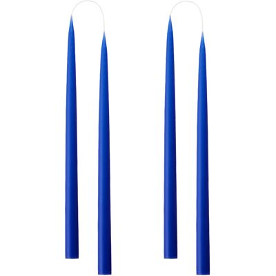 Kunstindustrien Hand Dipped Candles, 4 Pack ONE SIZE COBULT BLUE ONE SIZE Kunstindustrien Hand Dipped Candles, 4 Pack ONE SIZE COBULT BLUE ONE SIZE
