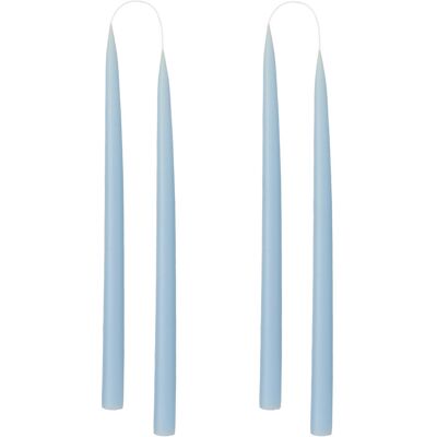 Kunstindustrien Hand Dipped Candles, 4 Pack ONE SIZE PASTEL BLUE ONE SIZE Kunstindustrien Hand Dipped Candles, 4 Pack ONE SIZE PASTEL BLUE ONE SIZE