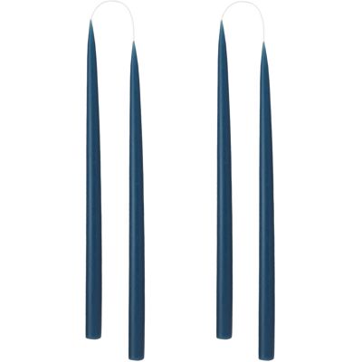 Kunstindustrien Hand Dipped Candles, 4 Pack ONE SIZE MARINE BLUE ONE SIZE Kunstindustrien Hand Dipped Candles, 4 Pack ONE SIZE MARINE BLUE ONE SIZE