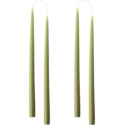 Kunstindustrien Hand Dipped Candles, 4 Pack ONE SIZE OLIVE GREEN ONE SIZE Kunstindustrien Hand Dipped Candles, 4 Pack ONE SIZE OLIVE GREEN ONE SIZE