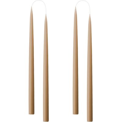 Kunstindustrien Hand Dipped Candles, 4 Pack ONE SIZE NOUGAT ONE SIZE Kunstindustrien Hand Dipped Candles, 4 Pack ONE SIZE NOUGAT ONE SIZE