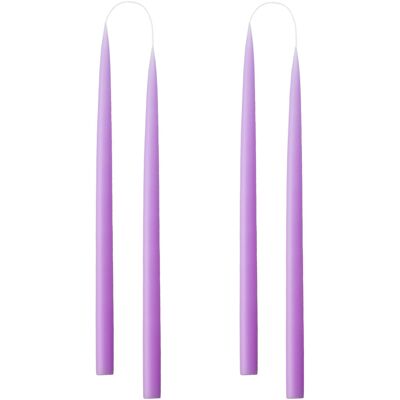 Kunstindustrien Hand Dipped Candles, 4 Pack ONE SIZE PASTEL PURPLE ONE SIZE Kunstindustrien Hand Dipped Candles, 4 Pack ONE SIZE PASTEL PURPLE ONE SIZE
