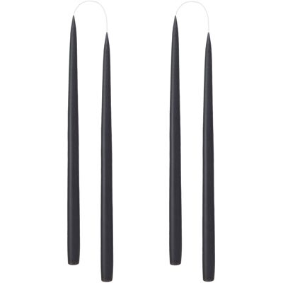 Kunstindustrien Hand Dipped Candles, 4 Pack ONE SIZE BLACK ONE SIZE Kunstindustrien Hand Dipped Candles, 4 Pack ONE SIZE BLACK ONE SIZE