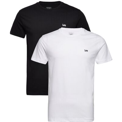 Lee Jeans Multi Pack Crew XXL BLACK WHITE XXL Lee Jeans Multi Pack Crew XXL BLACK WHITE XXL