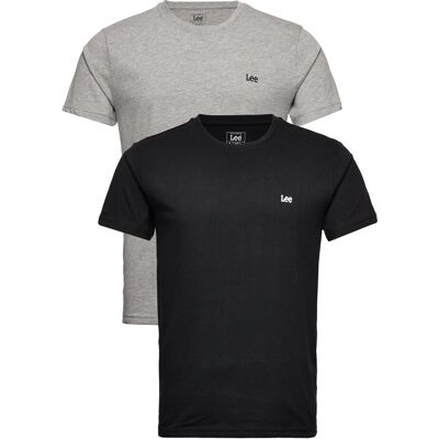 Lee Jeans Multi Pack Crew XXL BLACK/GREY XXL Lee Jeans Multi Pack Crew XXL BLACK/GREY XXL