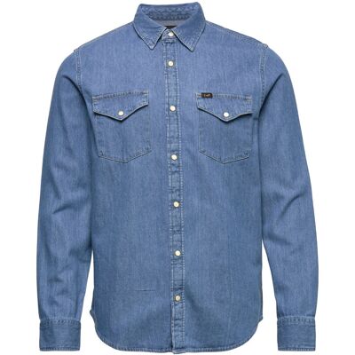 Lee Jeans Regular Shirt M WASHED BLUE M Lee Jeans Regular Shirt M WASHED BLUE M