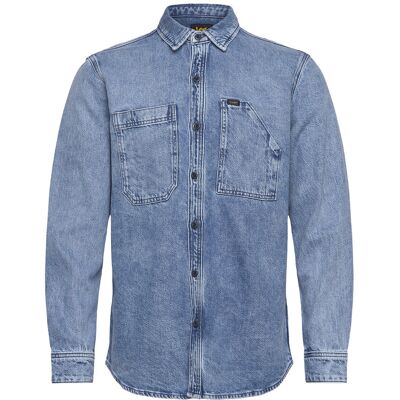 Lee Jeans Engineer Overshirt S BLUE MEADOW WASH S Lee Jeans Engineer Overshirt S BLUE MEADOW WASH S