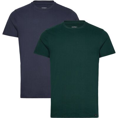 Lee Jeans Twin Pack Crew S JADE FOREST MOOD INDIGO S Lee Jeans Twin Pack Crew S JADE FOREST MOOD INDIGO S
