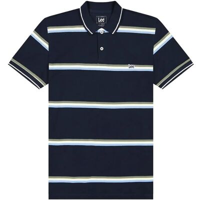 Lee Jeans Pique Polo L x 00 LIME ICE NAVY STRIPE L x 00 Lee Jeans Pique Polo L x 00 LIME ICE NAVY STRIPE L x 00