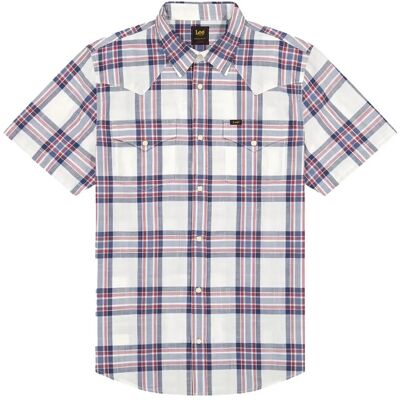 Lee Jeans Ss Western Shirt XL x 00 ACADEMY BLUE PLAID XL x 00 Lee Jeans Ss Western Shirt XL x 00 ACADEMY BLUE PLAID XL x 00