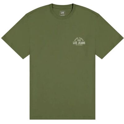 Lee Jeans Small Logo Tee L x 00 MERCANTILE GREEN L x 00 Lee Jeans Small Logo Tee L x 00 MERCANTILE GREEN L x 00